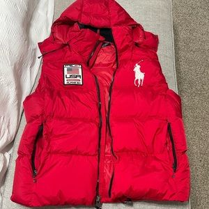 Polo Ralph Lauren Pony Alpine Ski Patch Puff Vest
